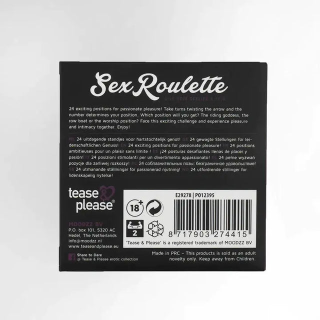 Sex roulette Kamasutra Couple Game